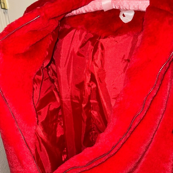 Red Fuzzy Jacket - Picture 2 of 5
